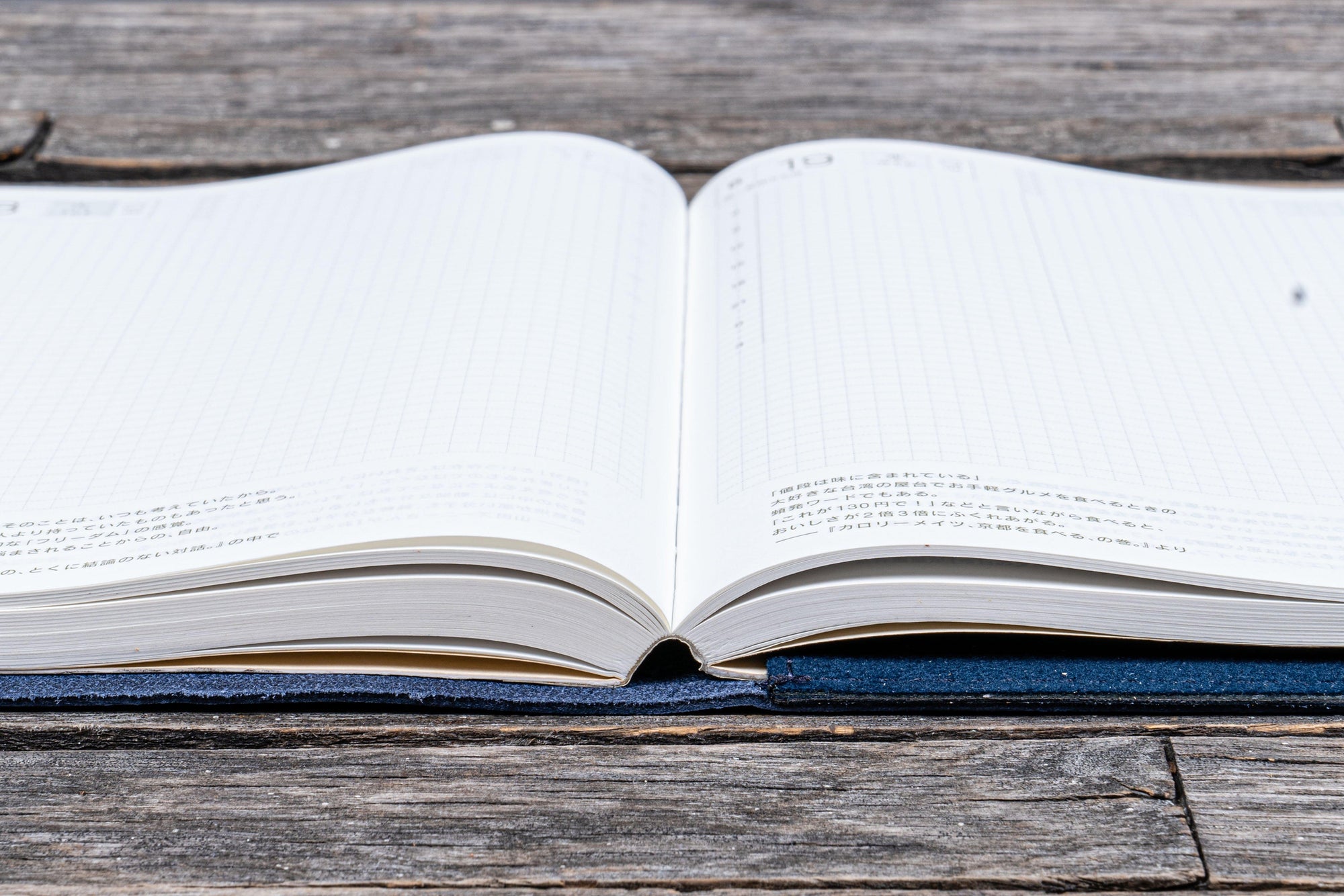 Deri Bağcıklı A5 Defter Kitap Kılıfı - Crazy Horse Navy Blue