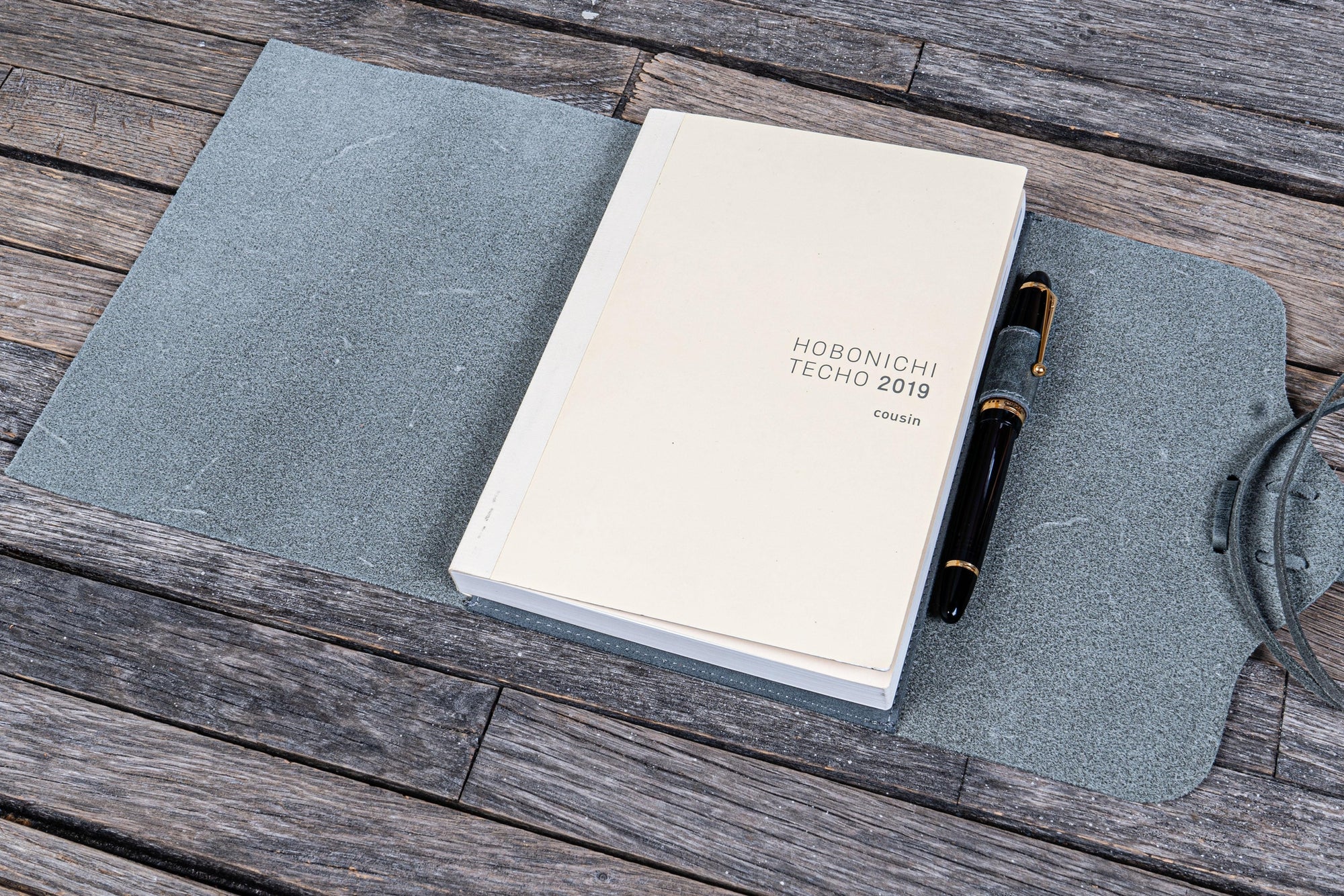 Deri Bağcıklı A5 Defter Kitap Kılıfı - Crazy Horse Smoky