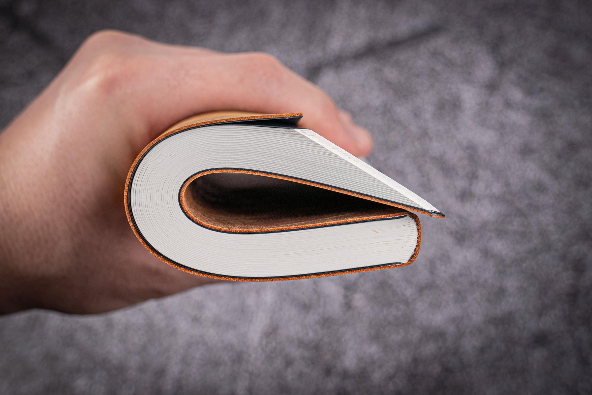 Deri Defter- Tomoe River Kağıt - A6 (400 Sayfa) - Crazy Horse Taba / Kahverengi