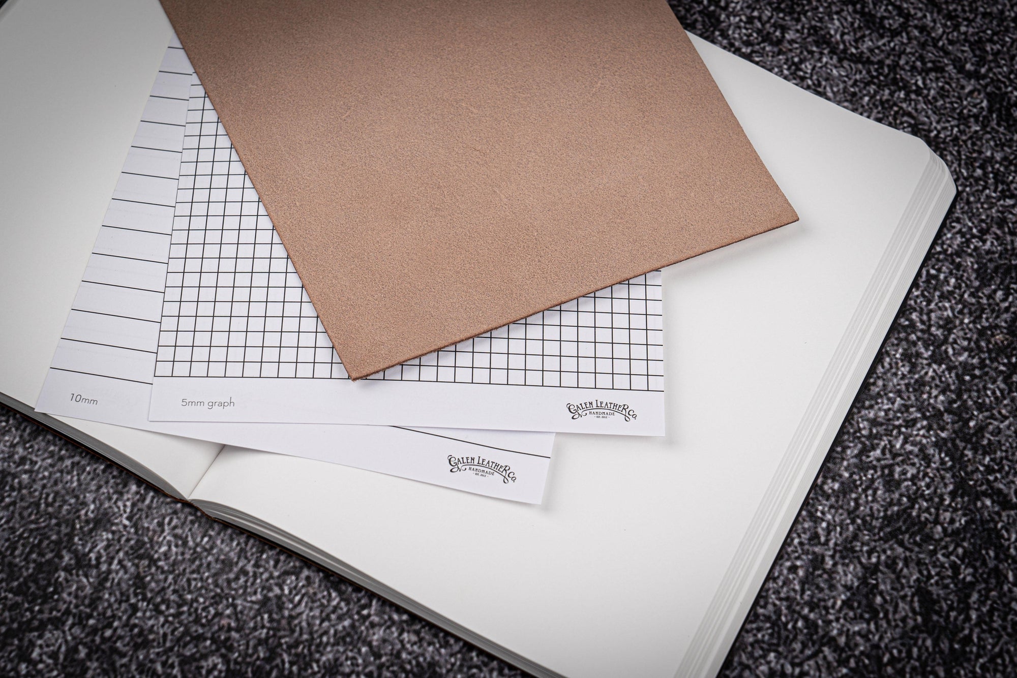 Deri Defter - Tomoe River Kağıt - B6 (400 Sayfa) - Crazy Horse Taba / Kahverengi