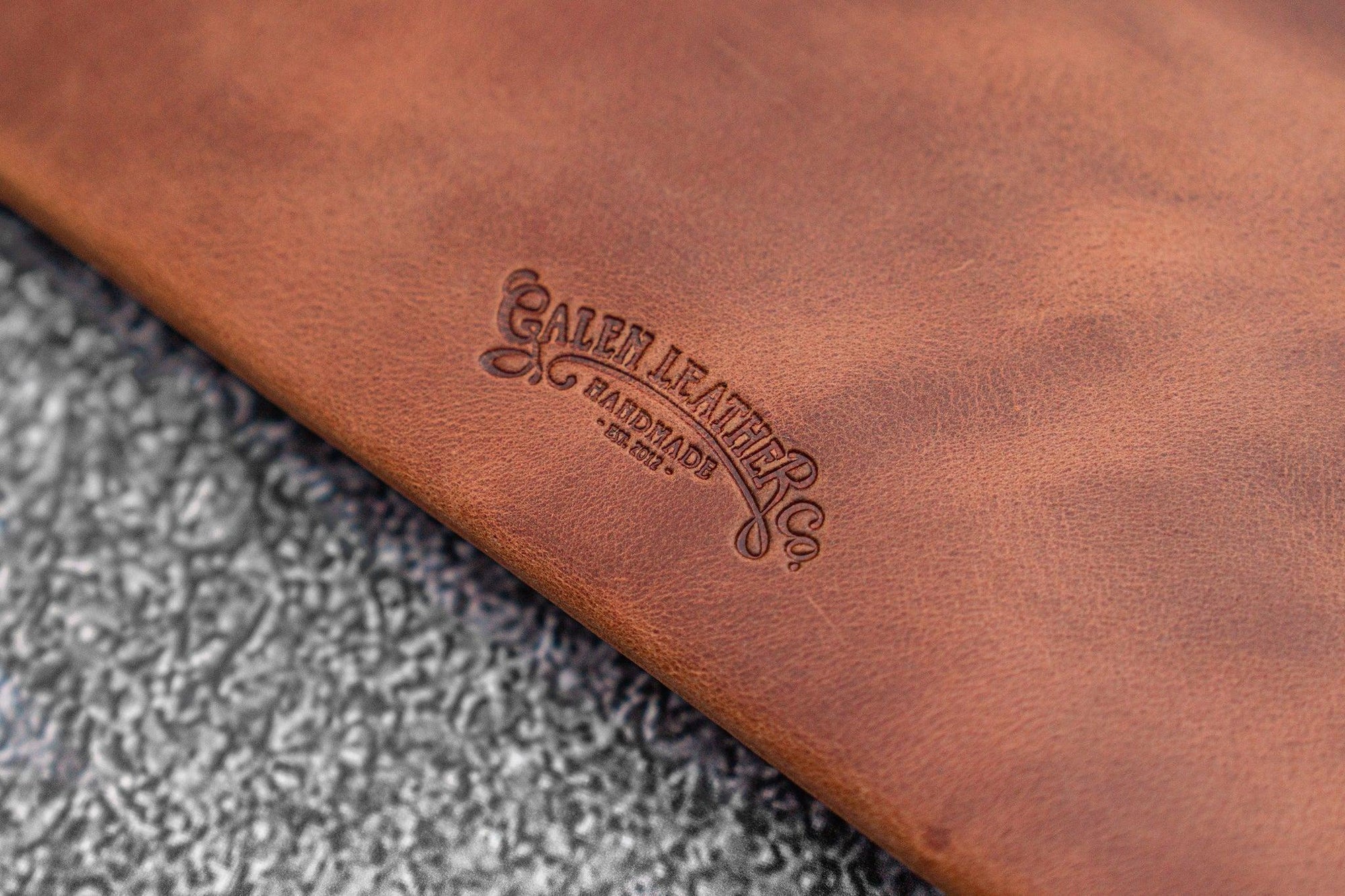 Deri &quot;Slip-N-Zip&quot; 4&#39;lü Fermuarlı Kalem Kılıfı - Crazy Horse Yanık Taba