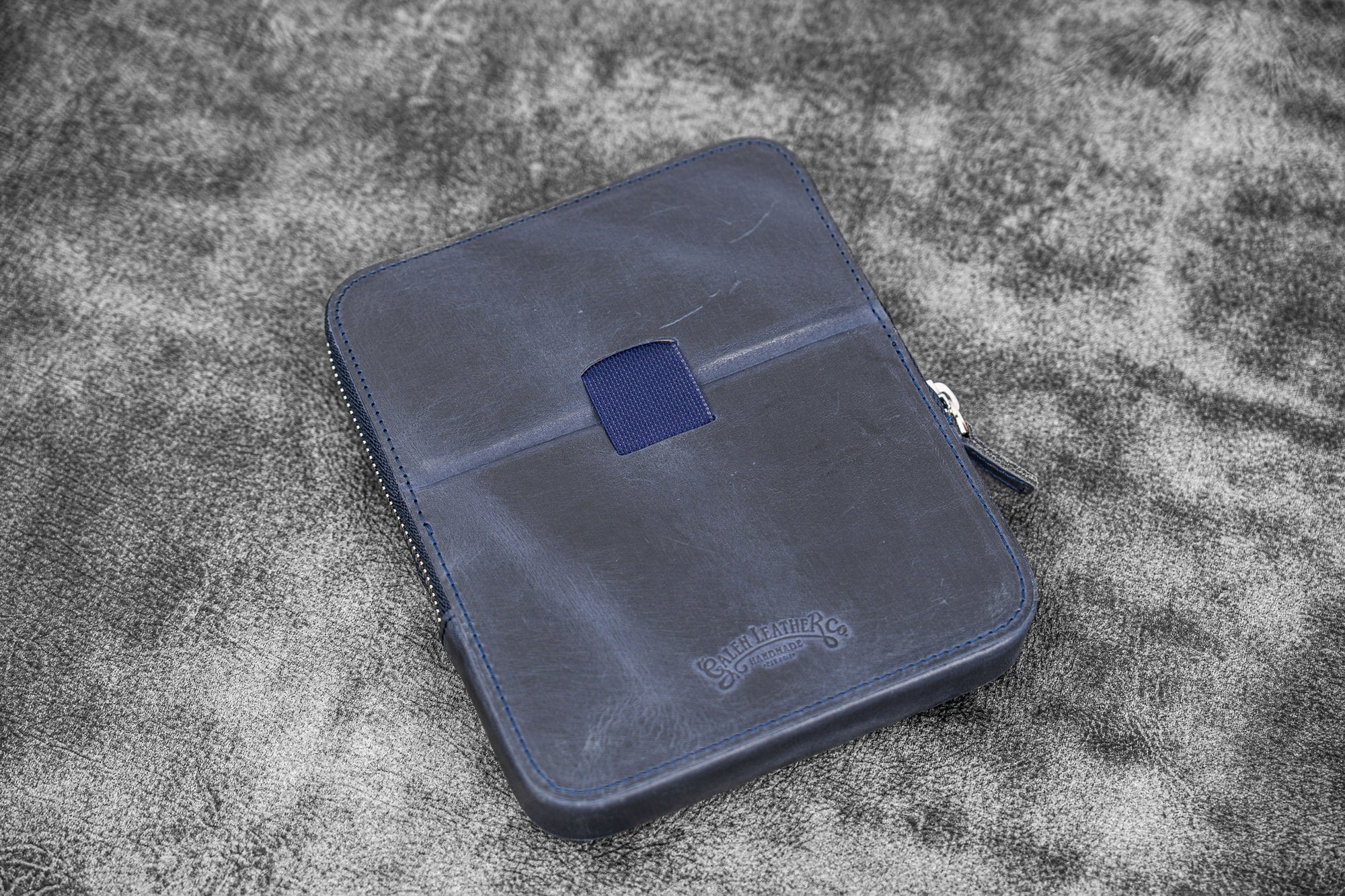 Fermuarlı Magnum Opus 6&#39;lı Kalemlik - Crazy Horse Lacivert