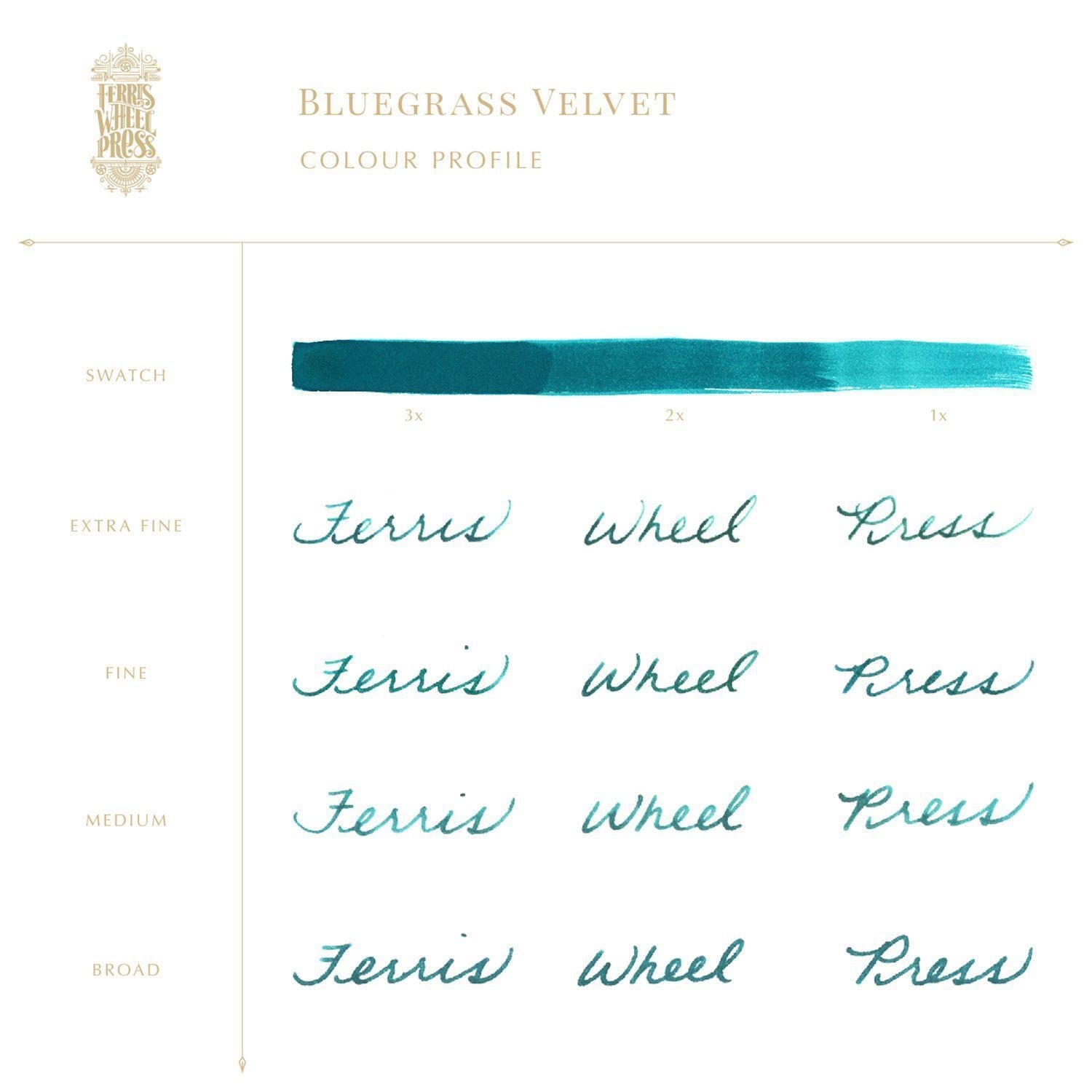 Ferris Wheel Press Bluegrass Velvet Mürekkep - 38ml