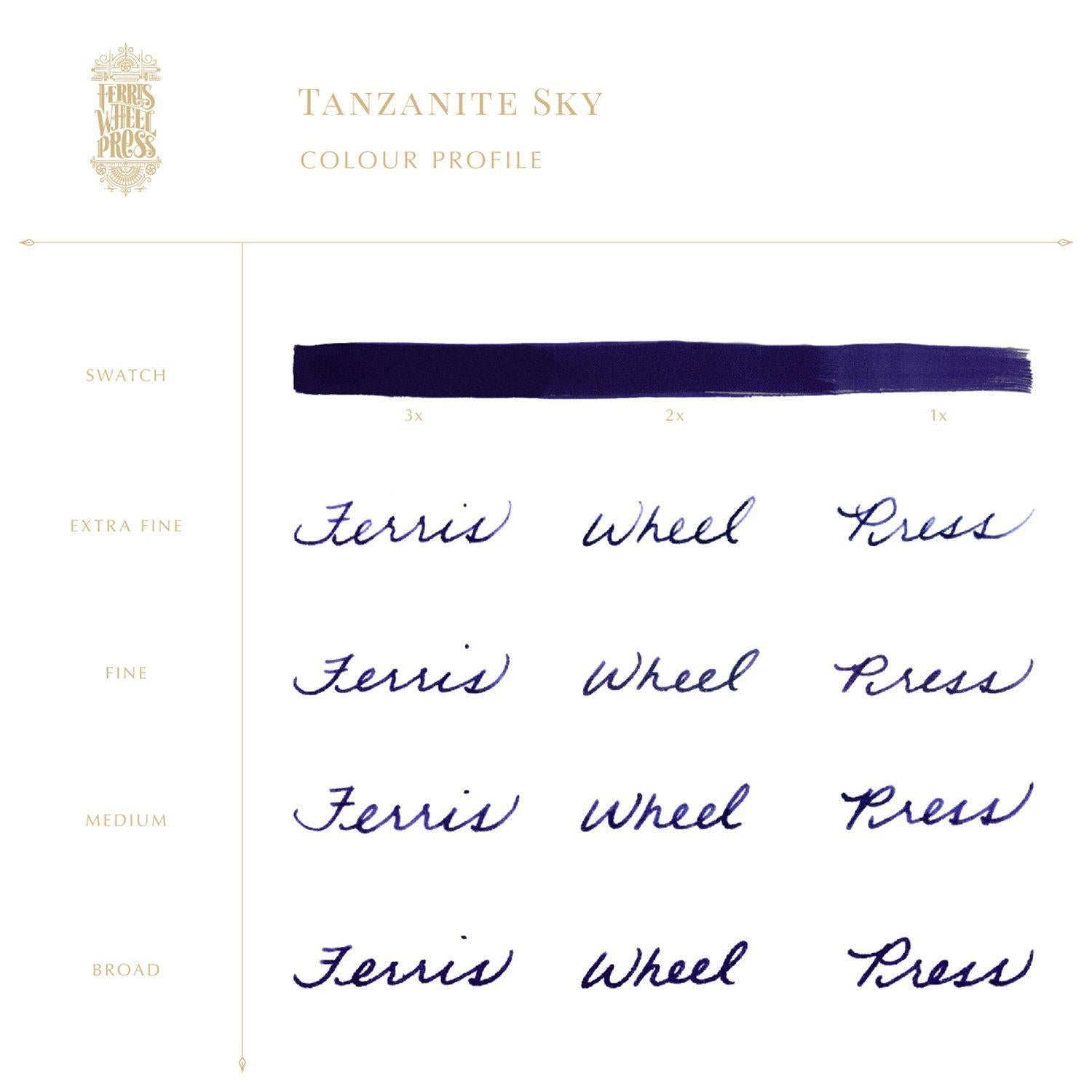 Ferris Wheel Press Tanzanite Sky Mürekkep - 38ml