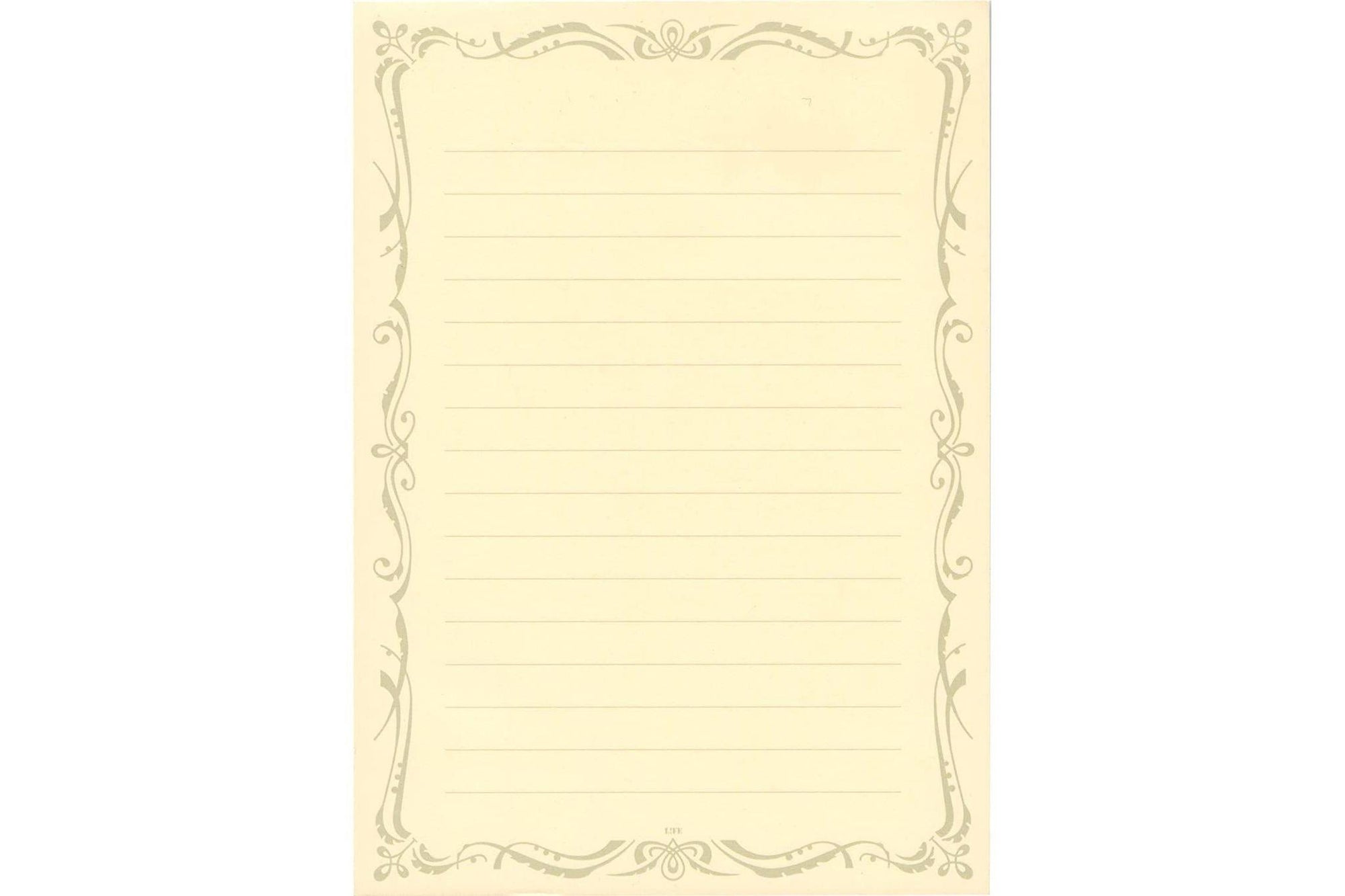 Life Writing Paper Çizgili Bloknot - A5 - Krem - 60 Sayfa