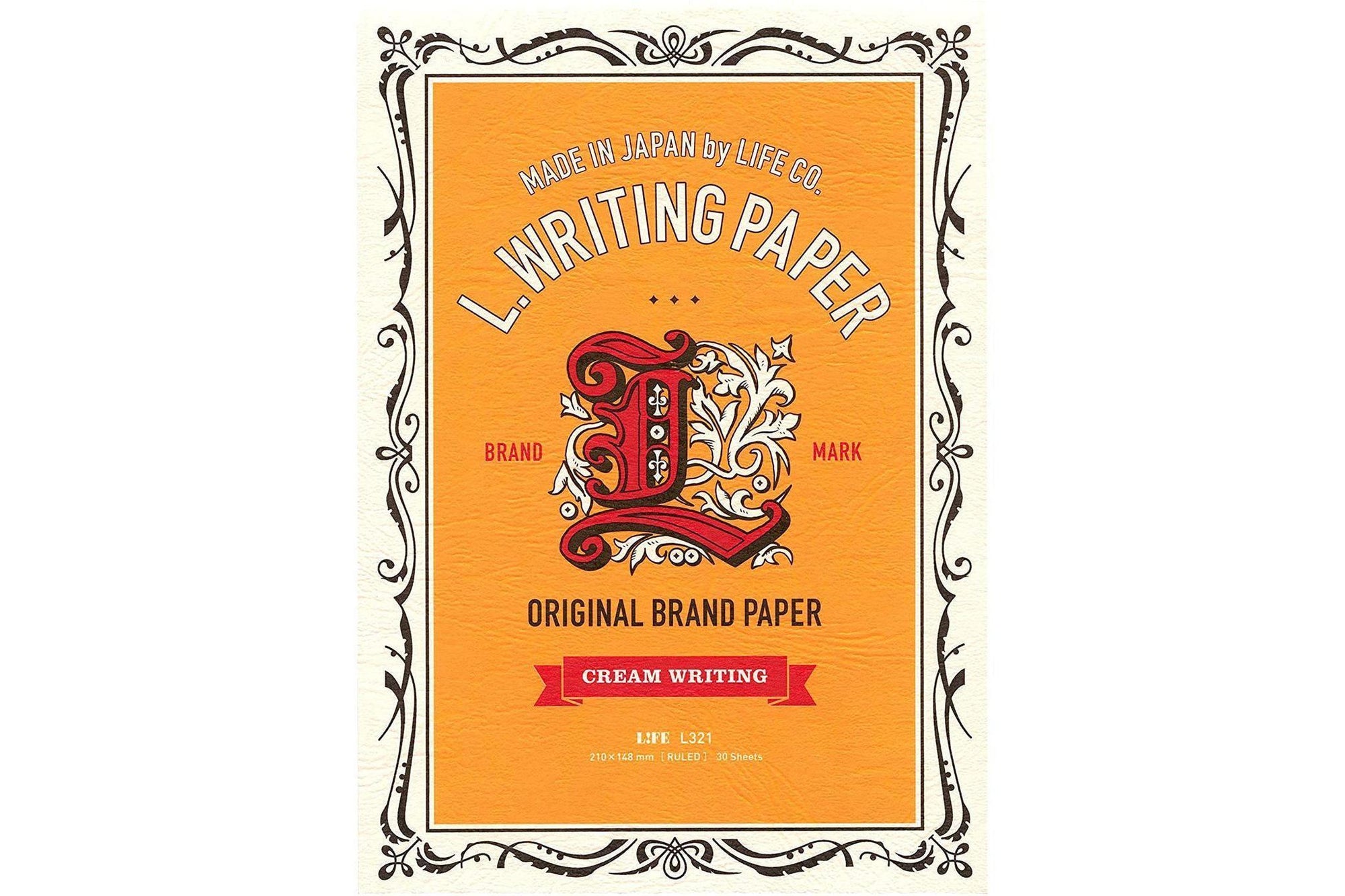 Life Writing Paper Çizgili Bloknot - A5 - Krem - 60 Sayfa