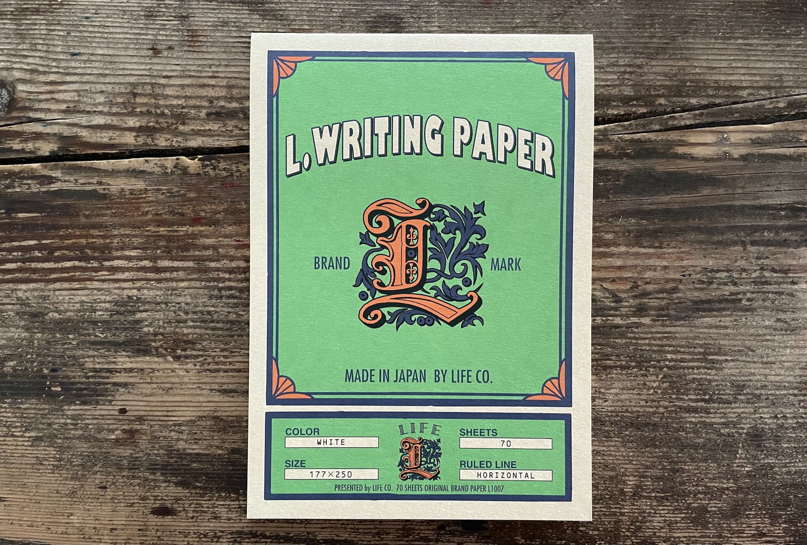 Life Writing Paper Çizgili Bloknot - B5 - Beyaz - 140 Sayfa