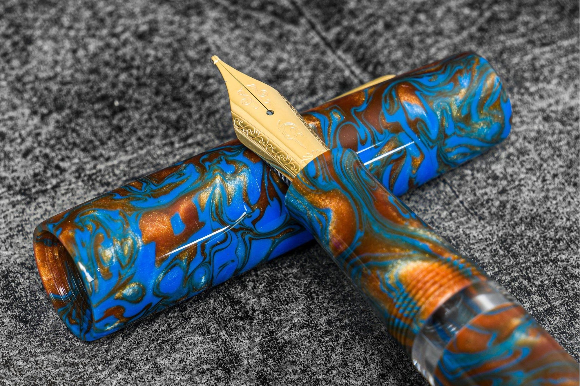 Narwhal Fountain Pen - Schuylkill Porpita Navy Special Edition