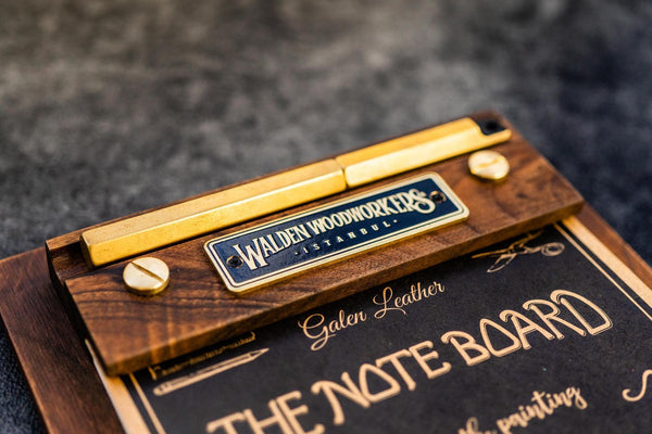 The Note Board - Ahşap Bloknot - Ceviz | Galen TR