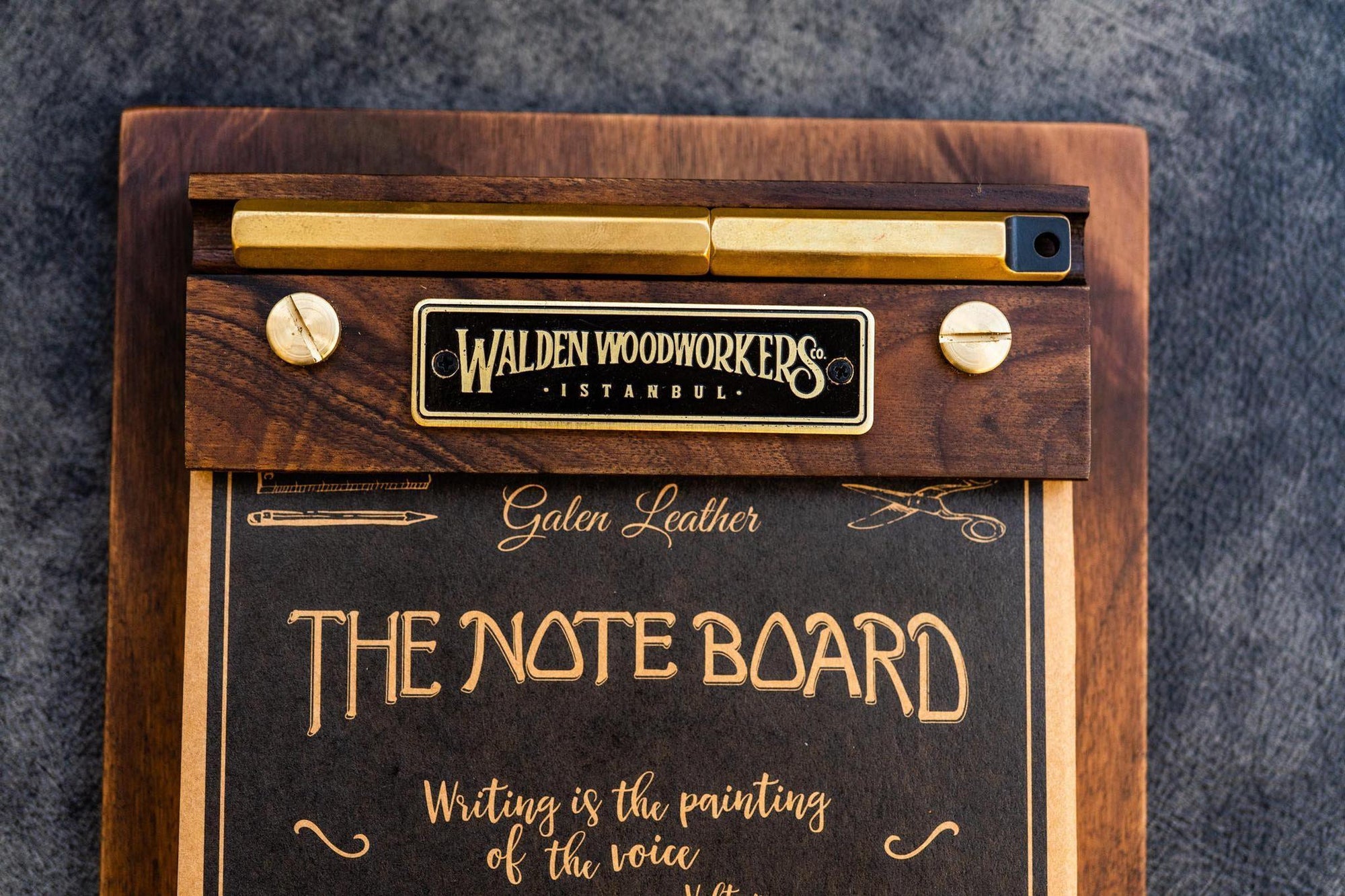 The Note Board - Ahşap Bloknot - Ceviz