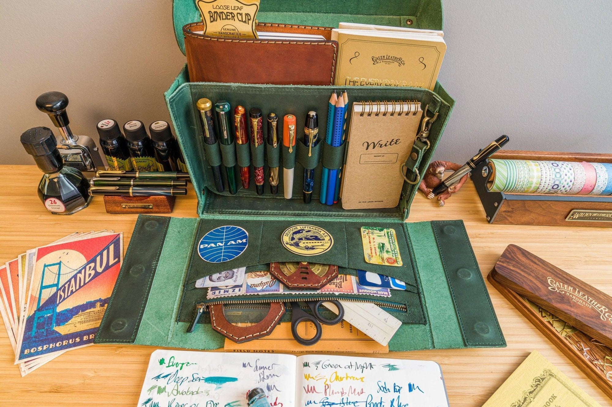 Writer&#39;s Medic Bag - Crazy Horse Orman Yeşili