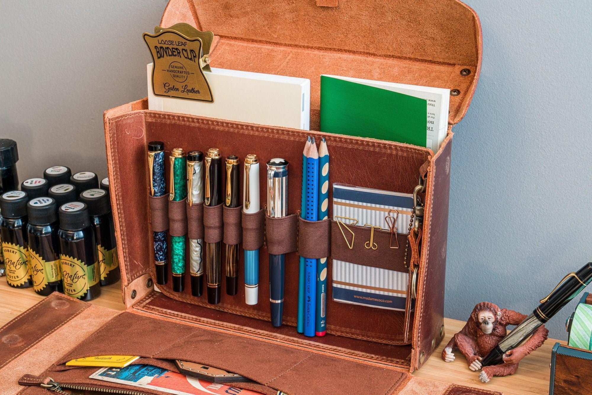 Writer&#39;s Medic Bag - Crazy Horse Yanık Taba