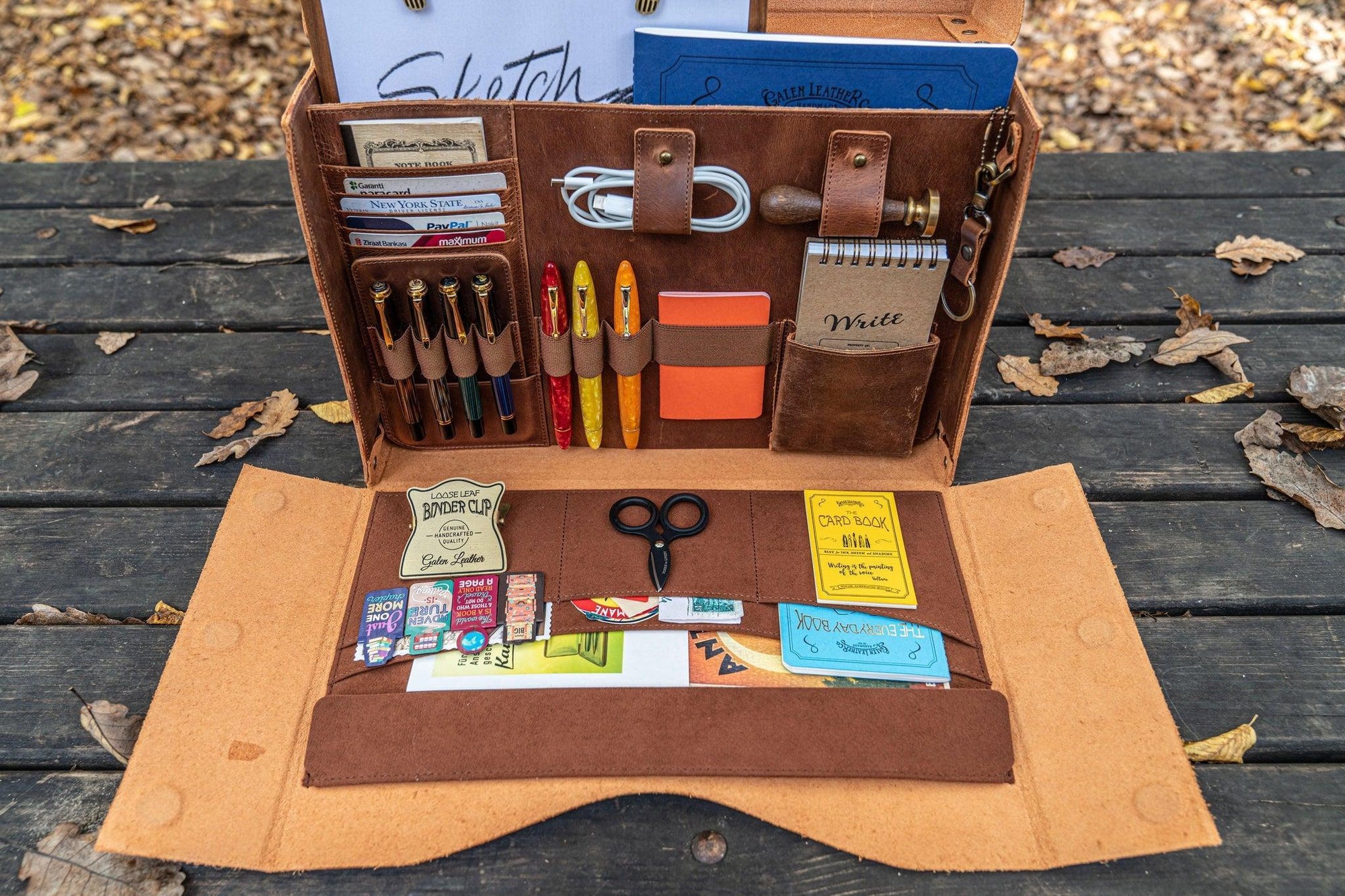 Writer&#39;s Medic Bag XLarge - Crazy Horse Yanık Taba