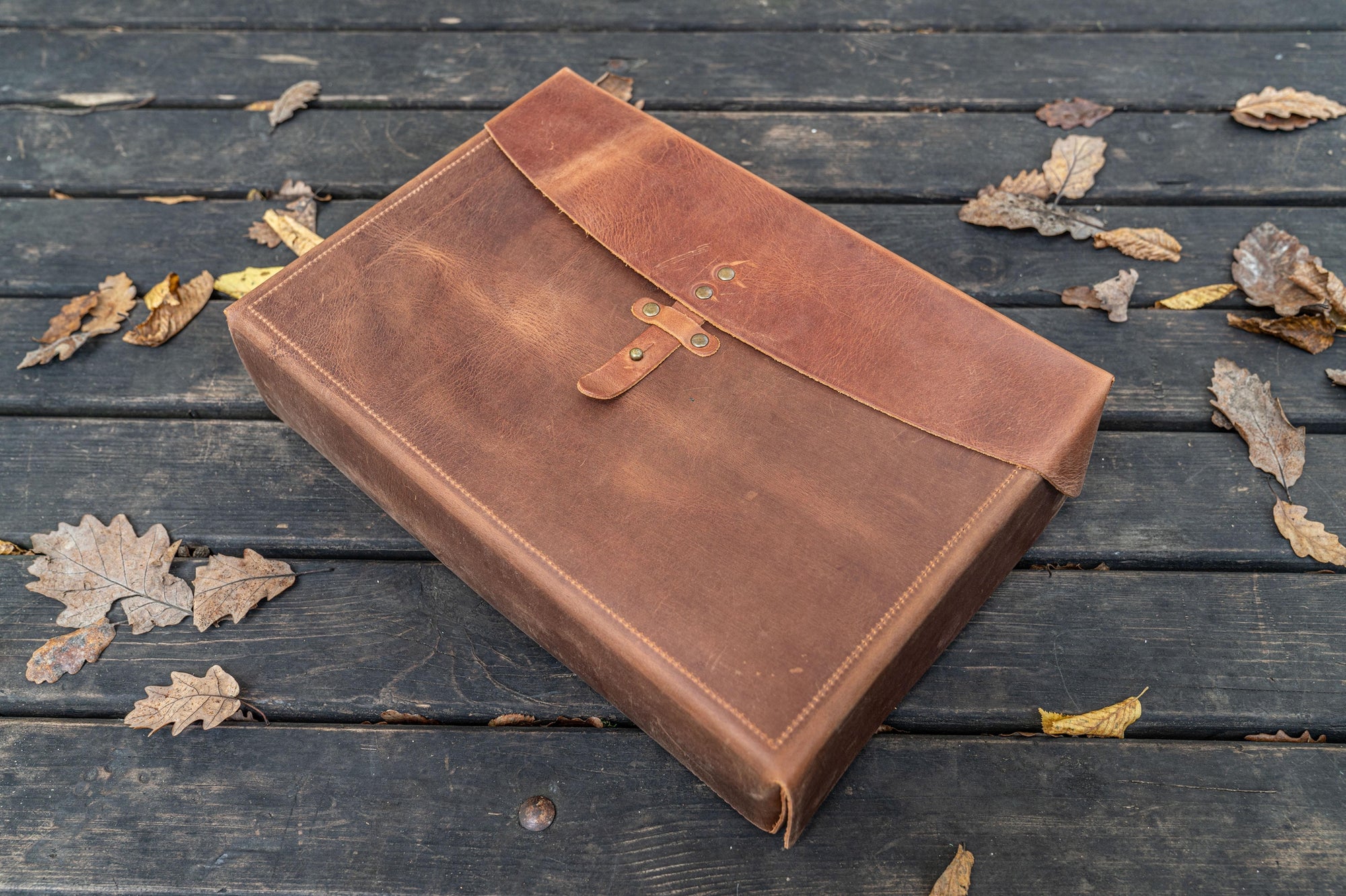 Writer&#39;s Medic Bag XLarge - Crazy Horse Yanık Taba